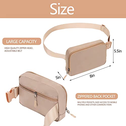WITROMAN Belt bag Fanny pack crossbody bags for women Everywhere belt bag (Khaki) - Image 2