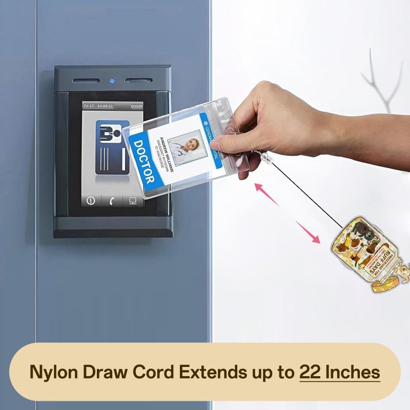 Kimoli Funny Nurse Badge Reel Cute Dog Nursing Badge Reel Retractable Positive and Inspirational Id Card Holder with Clip for Rn Healthcare Doctor Nurse Dog Lovers Gifts - Image 5