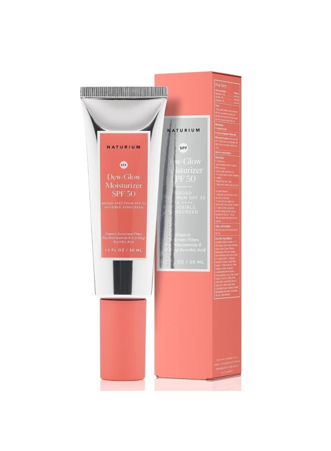 Naturium Dew-Glow Moisturizer SPF 50 PA++++, Daily Moisturizing Sunscreen & Face Primer, Skin Protector with Dewy Finish, 1.7 oz - Image 1