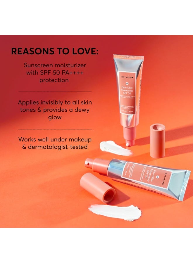 Naturium Dew-Glow Moisturizer SPF 50 PA++++, Daily Moisturizing Sunscreen & Face Primer, Skin Protector with Dewy Finish, 1.7 oz - Image 4