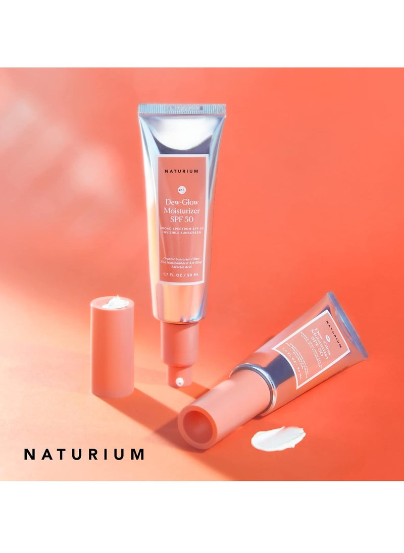 NATURIUM Naturium Dew-Glow Moisturizer SPF 50 PA++++, Daily Moisturizing Sunscreen & Face Primer, Skin Protector with Dewy Finish, 1.7 oz  - Image 5