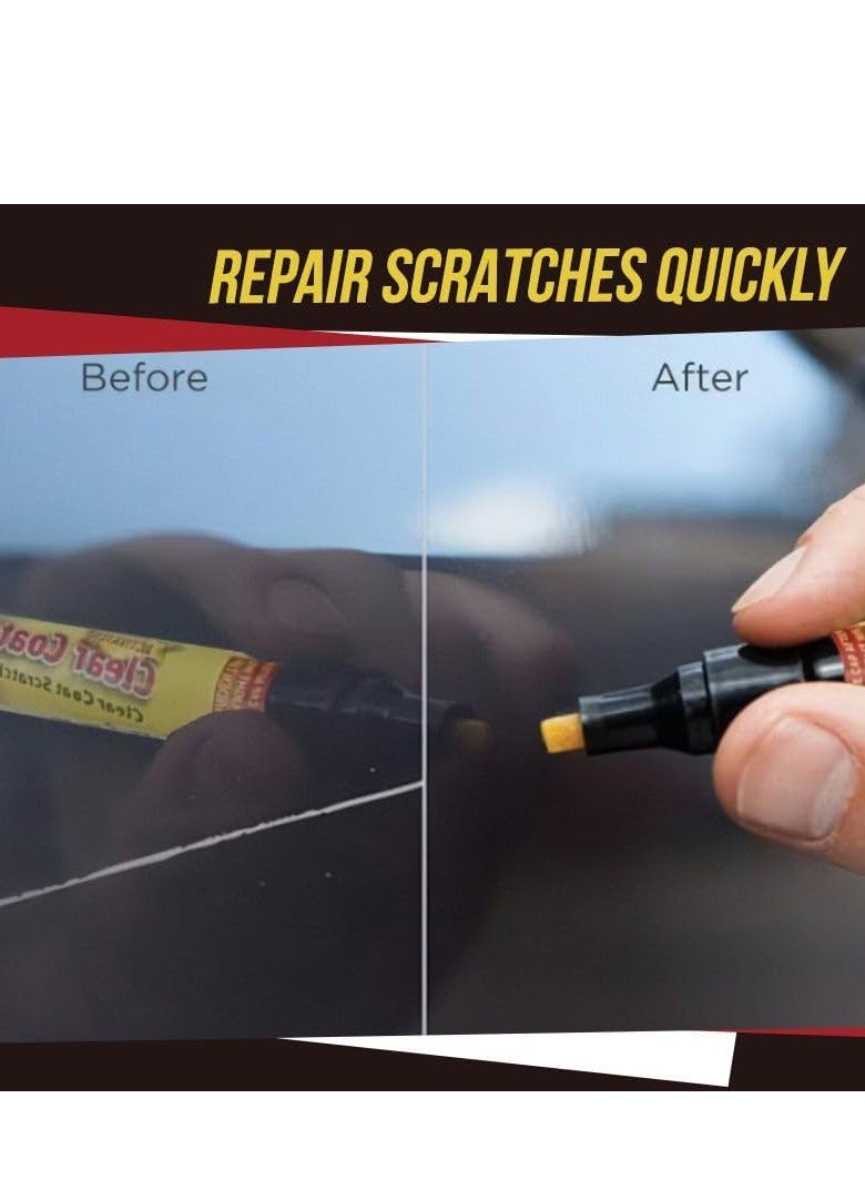 قلم اصلاح طلاء السيارات Fix It Pro الشفاف لإزالة الخدوش البسيطة والمتوسطة، أداة عملية لإصلاح خدوش جميع ألوان السيارات بسهولة، لا يناسب الخدوش العميقة، يوفر إصلاحًا سريعًا ومظهرًا احترافيًا (2)