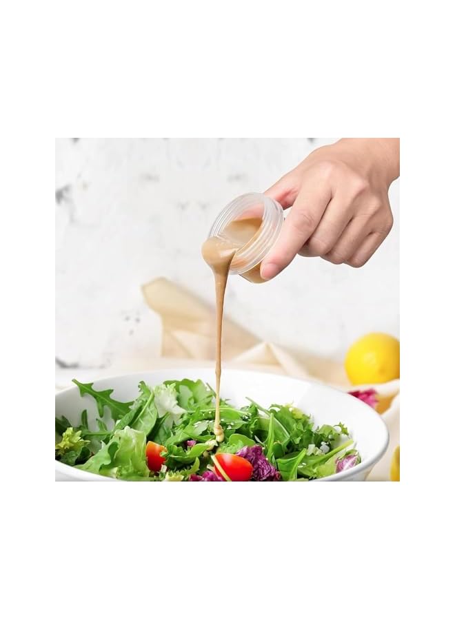 Green Tiger 12 عبوة حاويات تخزين طعام صغيرة مع أغطية - حاويات بلاستيكية محكمة الإغلاق ومقاومة للتسرب لتنظيم المطبخ - حاويات قابلة لإعادة الاستخدام سعة 35 مل قابلة للتكديس للوجبات الخفيفة والصلصات والأطعمة المجمدة - Image 2
