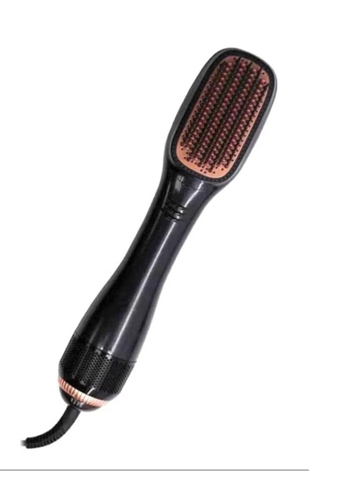 1200 Watt Hair Dryer Brush Ceramic Dryer And Styler 2 In 1 Professional Black 1200W - Image 1