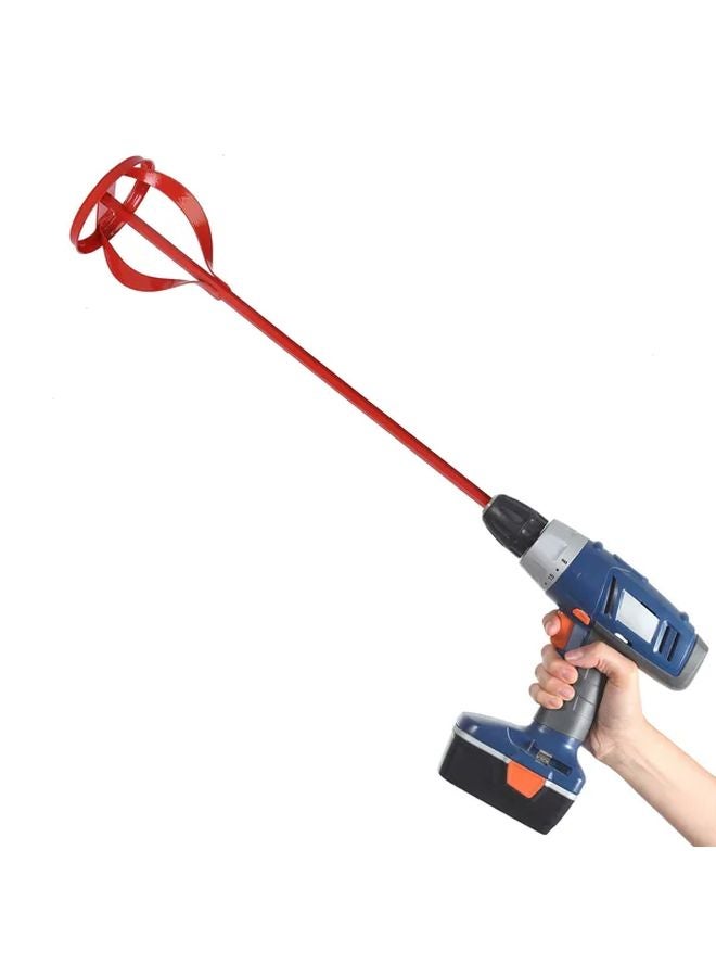 80x420mm Ergonomic Paint Mixer Attachment Durable Metal Stirring Bar For Grout Epoxy Resin - Image 2