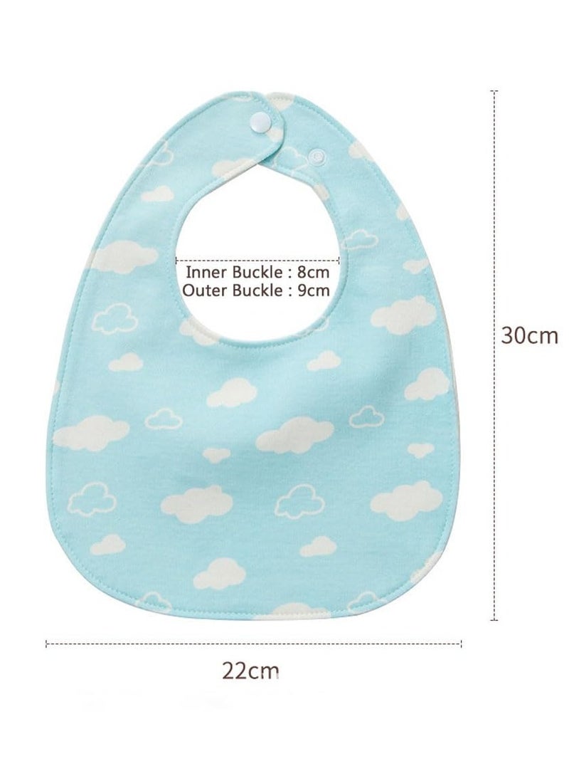 Bebiland 6 Pack Baby Bandana Dribble Bibs, Cotton Teething Bibs, Infant Feeding Bibs Soft and Absorbent Bibs with Adjustable Snaps Waterproof Drool Bibs for 0-36 Months Unisex Girls Boys Newborn Toddlers - Image 2