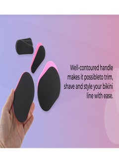 Sundepil Painless Hair Removal Kit Pink, 12 Pcs Portable Body Hair Removal Pads Smooth Legs Skin Pad Arm Face Upper Lip Hair Removal Remover Set Exfoliator Away for Women Girls Skin Care  - Image 3