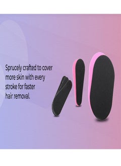 Sundepil Painless Hair Removal Kit Pink, 12 Pcs Portable Body Hair Removal Pads Smooth Legs Skin Pad Arm Face Upper Lip Hair Removal Remover Set Exfoliator Away for Women Girls Skin Care  - Image 5