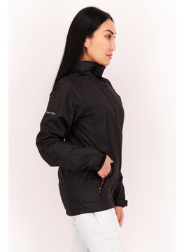Trespass Women Brand Logo Windbreaker Jacket, Black  - Image 2