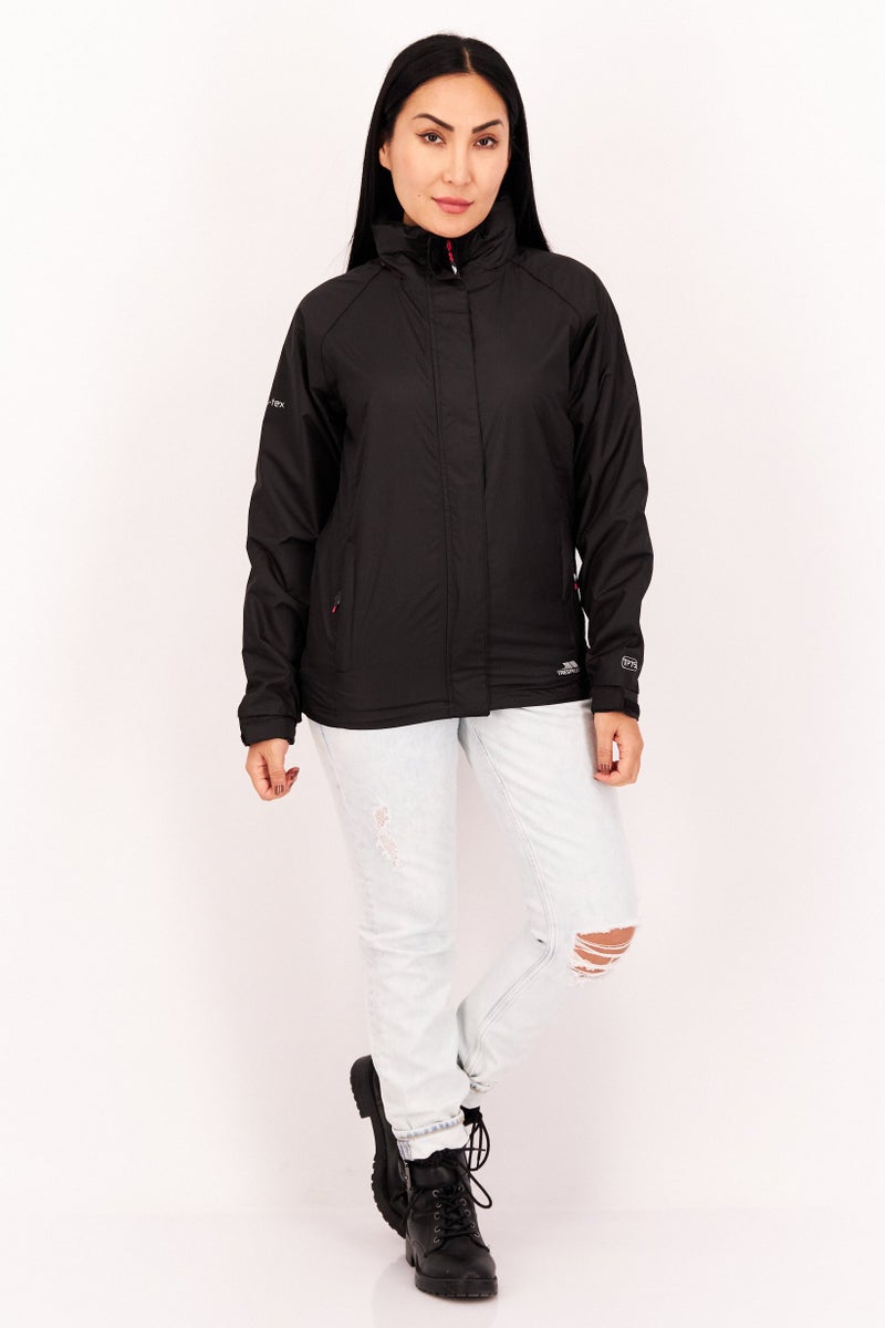 Trespass Women Brand Logo Windbreaker Jacket, Black - Image 3