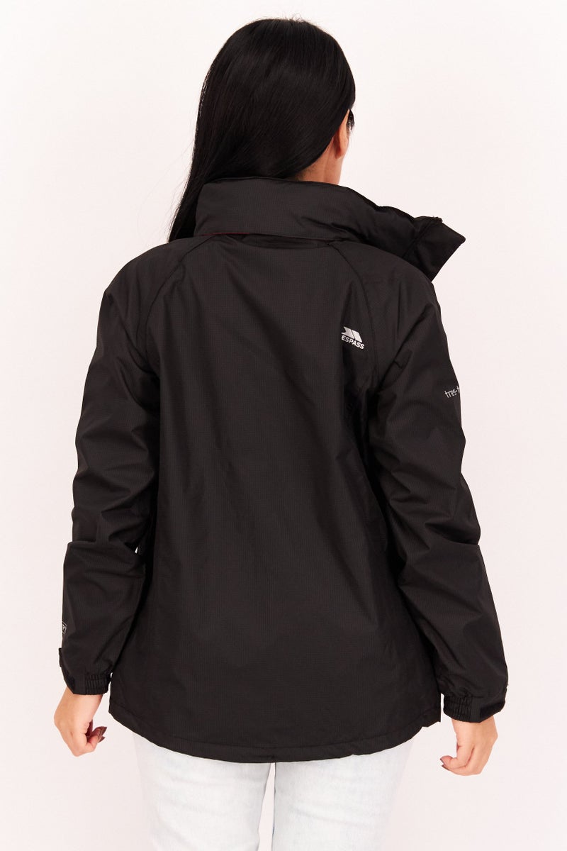 Trespass Women Brand Logo Windbreaker Jacket, Black - Image 4