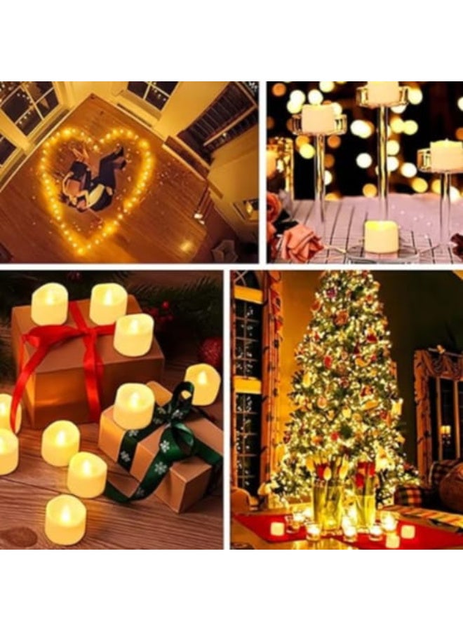 12-piece LED flameless tea light, battery operated and flickering - Image 4