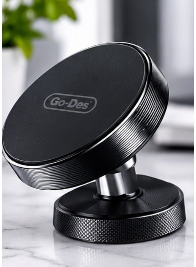 Go-Des Magnetic Car Phone Holder, 360° Rotatable Magnetic Mobile Stand for Car Dashboard, Strong Stable Mount for Smartphones - Image 2