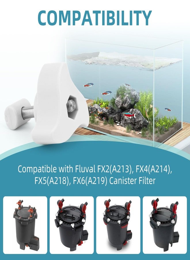 Trdzi Canister Filter Lid Fastener Compatible with Fluval FX2 FX4 FX5 FX6 Canister Filters, A20215 Lock Nut Clamp Lid Fastener for Aquarium Filter, 2 Pack - Image 4
