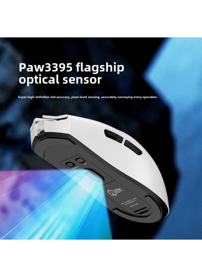 Generic - 3 Electric Competition Bluetooth Lightweight HE Electric Stone Wireless Game Mouse Design Changeable Design PAW Three-Mode 3395-Specification:He3 Pro Black - Image 1