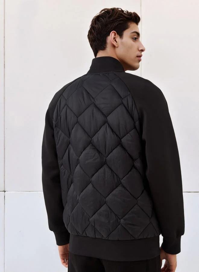 Kappa  Kappa Men Quilted Zip Closure Jacket for Men | Best Price UAE
