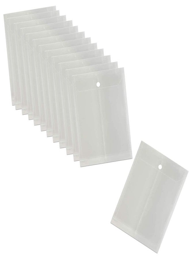 Shining Zon Transparent Plastic Documents Organizer Folder File Top-Opening with Snap Button Closure A4 Legal Documents File Holder (Pack of 6) - Image 1