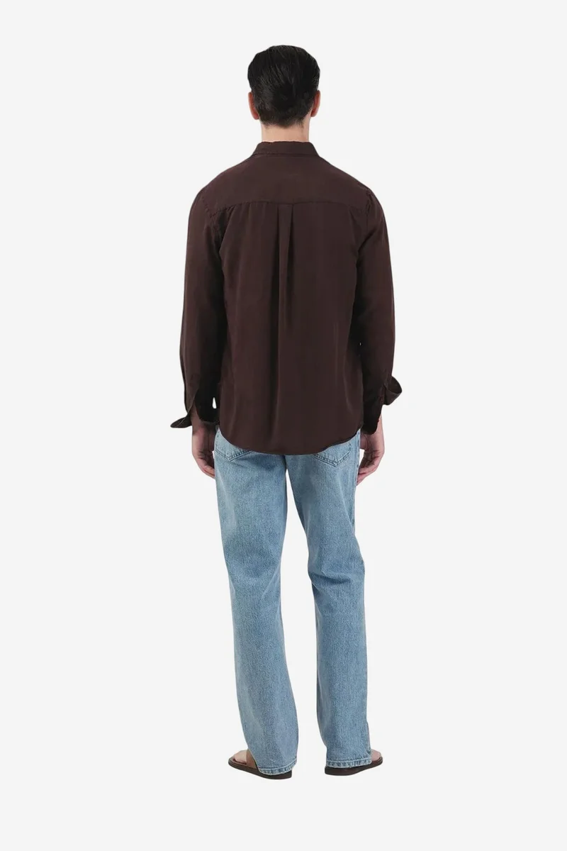 Giesto Beaver Brown GIESTO Regular Fit Long Sleeve Shirt for Men | Best Price UAE