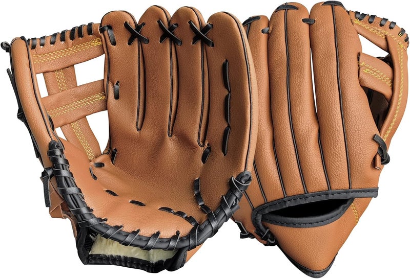 Aoutacc Baseball Gloves Softball Glove,12.5 Player Preferred Wear-Resistant PU Material Thicken Softball Fielding Glove,Left Hand Gloves Right Hand Throw for Youth Adult - Image 1