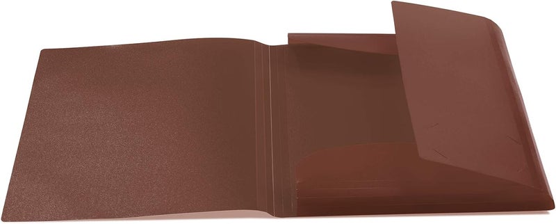 Herma Elastic Folder Translucent in Brown, A3, Sturdy Plastic, with 3 Inner Flaps, 1 Span Folder - Image 2