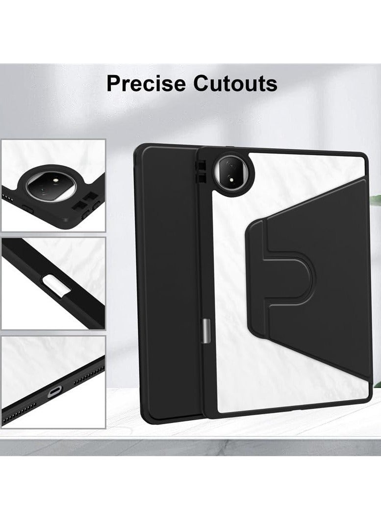 General Clear Back Case Compatible with Honor MagicPad 2 12.3 inch (2024), 360 Degree Swivel Stand Flip Smart Cover Auto Sleep/Wake Case For Honor Magic Pad 2 Tablet  - Image 2
