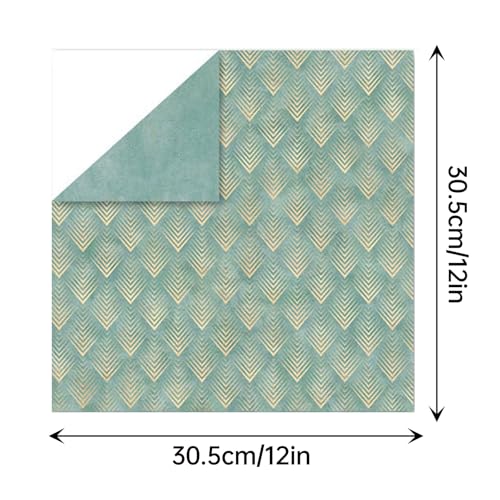 MIATTCLD Scrapbook Paper 12x12 Inch Double Sided Patterned Paper for Scrapbooking, 24 Sheets/24 Designs Blue Decorative Craft Papers for Junk Journals DIY Cards Album Decoration - Image 2