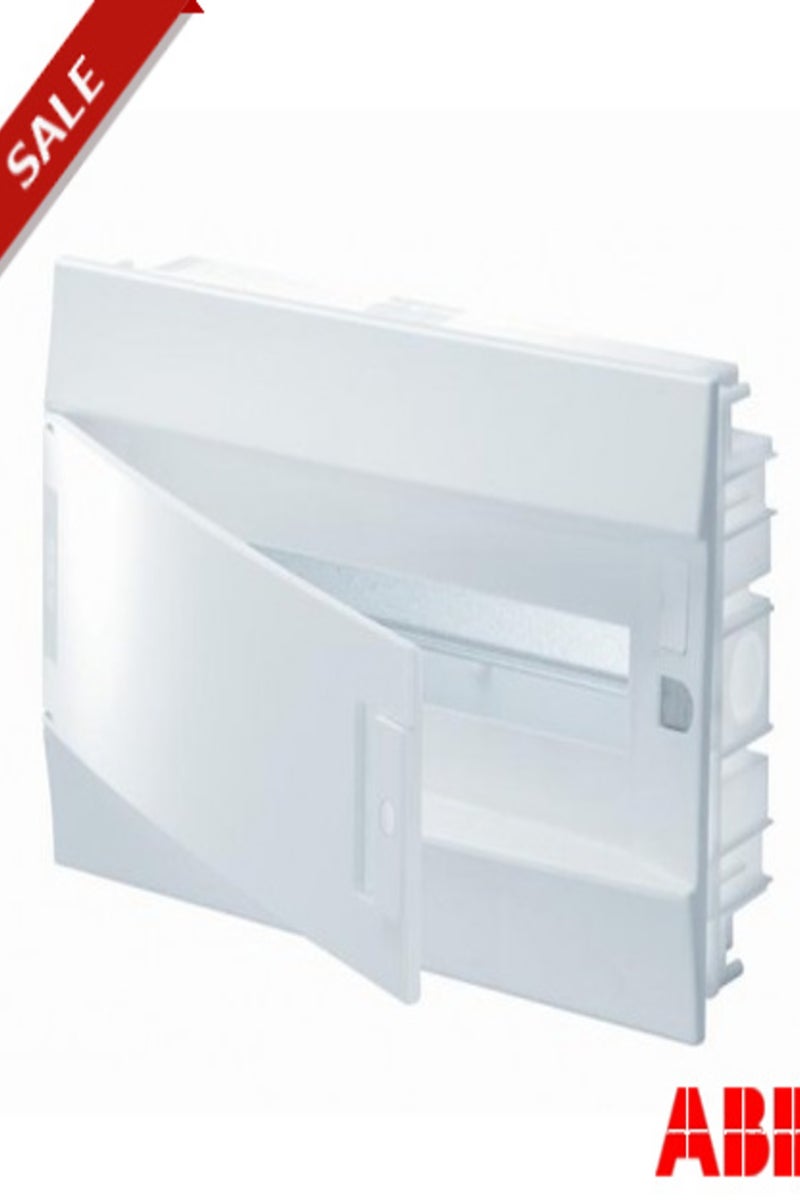 أبب 1SLM004100A1104 MISTRAL41F، تركيب مدمج، 18 وحدة، صف واحد، IP41، باب: مفرد، بلاستيك، غير شفاف، الأبعاد: 250 مم × 430 مم × 107 مم