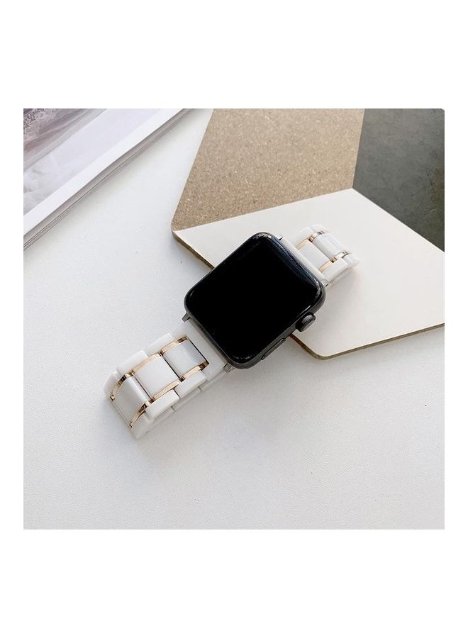 NIBEMINENT Replacement Watchband For Apple Watch Black / Red - Image 4