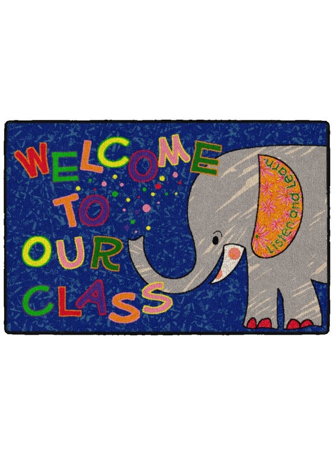Flagship Carpets Childrens Multicolor Welcome Mat For Classroom Or Kids Home School Room Kids Room And Playroom Or Entryway Rug 2' X 3' Elephant - Image 2