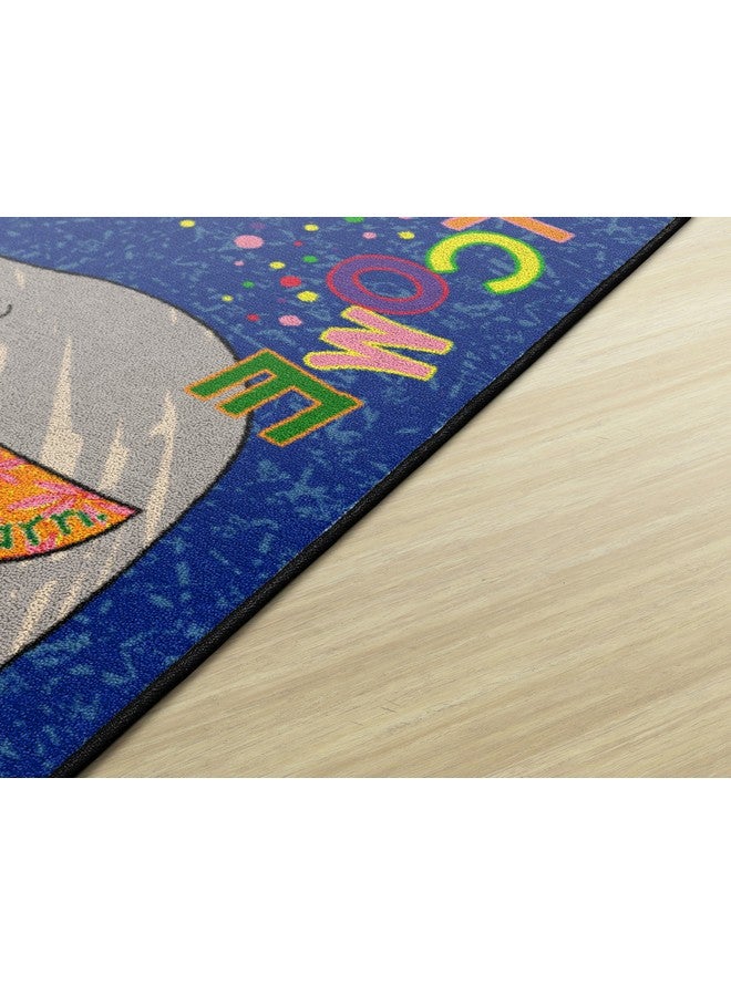 Flagship Carpets Childrens Multicolor Welcome Mat For Classroom Or Kids Home School Room Kids Room And Playroom Or Entryway Rug 2' X 3' Elephant - Image 5