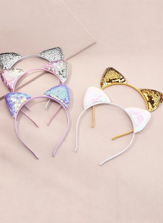 تايك تو Set of 5 - Sequin Cat Ear Headband