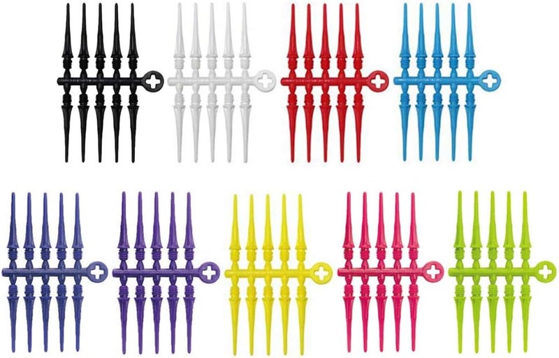 COSMO DARTS نقاط السهام كوزمودارت فيت بوينت بلس بنفسجي علبة من 50 - Image 1