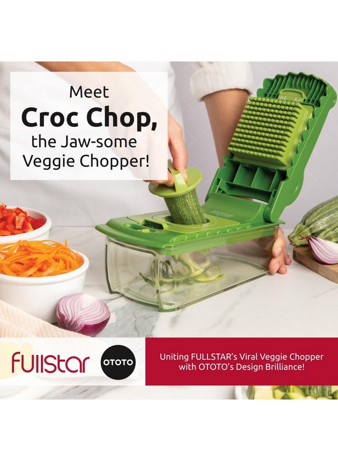 فل ستار مفرمة وقطاعة خضار جديدة من فولستار X OTOTO Croc Chop - مفرمة طعام متعددة الوظائف، وقاطعة بصل على شكل تمساح، وأدوات مطبخ رائعة وهدايا الترحيب بالمنزل الجديد  - Image 1
