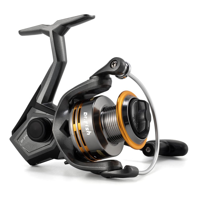 Dr.Fish Gryphon Spinning Reel, Light Weight Fishing Reels Graphite Body, Ultra Smooth 9+1 Stainless BBS, 18Lb Max Drag, Aluminum Spool Size 2000 Crappie Bass Freshwater - Image 1
