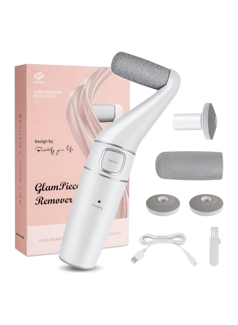 general Electric Callus Remover Pedicure Foot Care and Manicure Callus Rasp USB Rechargeable IPX4 Waterproof Callus Remover with 5 Replacement Rollers - Image 1