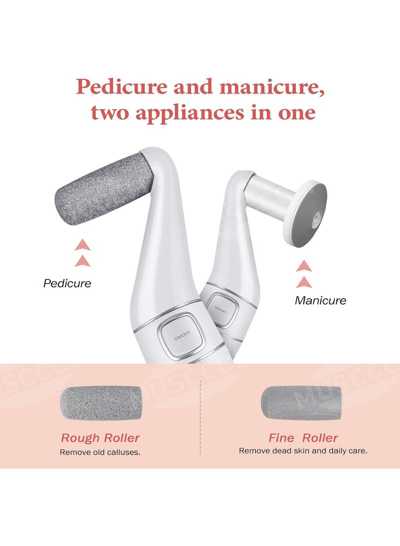 general Electric Callus Remover Pedicure Foot Care and Manicure Callus Rasp USB Rechargeable IPX4 Waterproof Callus Remover with 5 Replacement Rollers - Image 2