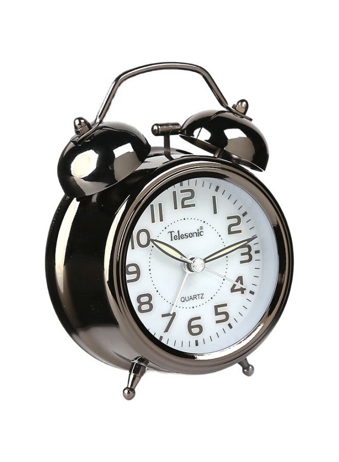 Telesonic Alarm Clock, Creative Design For Students And Children, Loud Bell, Bedroom Bedside, Simple, Luminous, Sweep Second Hand, Traditional Timepiece - Image 2