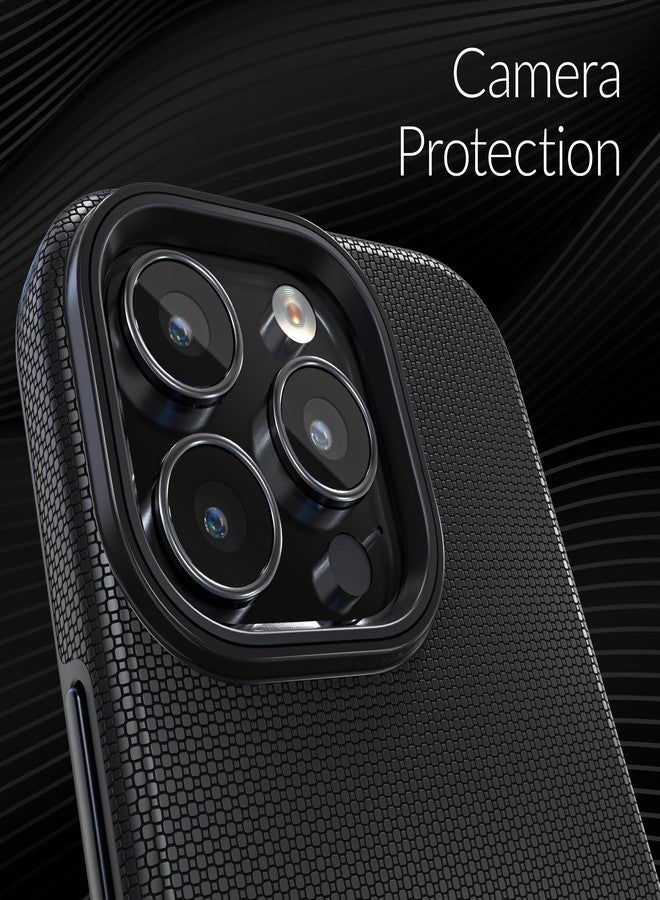 كريف جراب Crave Dual Guard متوافق مع iPhone 16 Pro، جراب MagSafe مزدوج الطبقات مقاوم للصدمات لهاتف Apple iPhone 16 Pro (6.3 بوصة) - أسود - Image 3