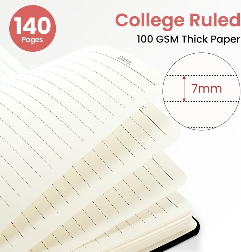 ZOTIA Lined Spiral Journal Notebook for Women, A5 College Ruled Journals for Writing, Hardcover Notebooks for Work, Note Taking and Office School Supplies, 140 Pages - Hummingbird - Image 2