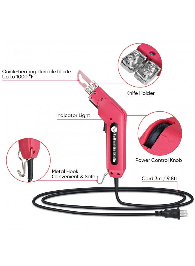 ROMECH Foam Cutter Pro Electric Hot Knife, 100W Styrofoam Cutting Tool Kit- with Heavy-duty Case Blades & Accessories RM-008 (100W) - Image 1