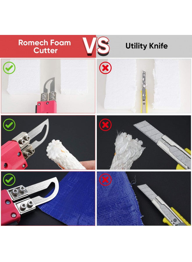ROMECH Foam Cutter Pro Electric Hot Knife, 100W Styrofoam Cutting Tool Kit- with Heavy-duty Case Blades & Accessories RM-008 (100W) - Image 2