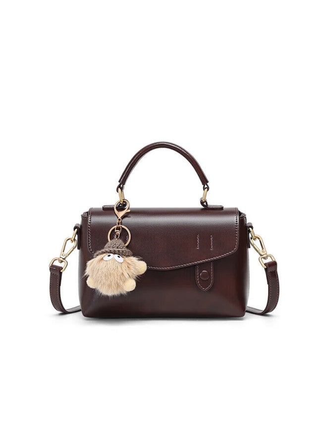 Yuyula Women's Leather Bag Cambridge Style Niche Light Luxury Shoulder Crossbody Bag Birthday Gift For Girlfriend Wife Premium Feel - Image 4