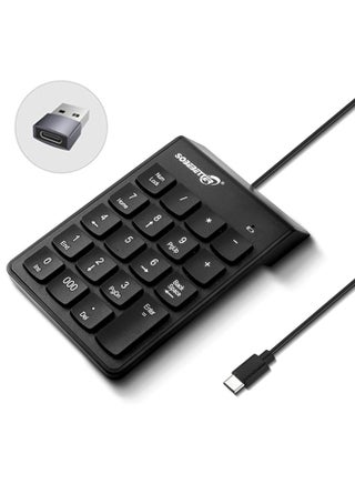 لوحة أرقام سلكية، لوحة مفاتيح رقمية USB مكونة من 19 مفتاحًا، لوحة مفاتيح رقمية لأجهزة الكمبيوتر المحمولة والكمبيوتر المحمول، أحرف كبيرة مطبوعة لأجهزة الكمبيوتر المحمولة والكمبيوتر المكتبي والكمبيوتر المحمول - أسود - pzsku/ZCF218E1B4994A6BCAB80Z/45/1750130417/a0b57ffa-ea58-402d-944c-d5c11eef8437