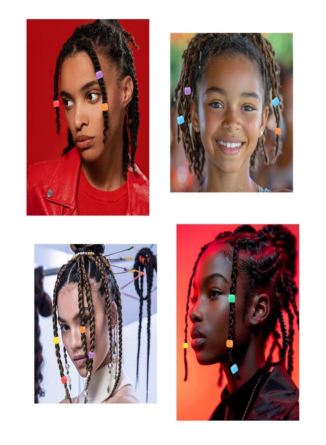 Larrel 6PCS Quick Beader for Hair Braids, Quick Hair Beader for Braiding Beads on Braids, Plastic Ponytail Maker Set with Random Color Beads, Braid Stringer Hair-Beading Tools Kit (Colorful) - Image 3