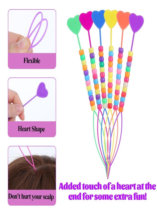 Larrel 6PCS Quick Beader for Hair Braids, Quick Hair Beader for Braiding Beads on Braids, Plastic Ponytail Maker Set with Random Color Beads, Braid Stringer Hair-Beading Tools Kit (Colorful) - Image 4