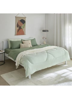 Home Box Derby 3-Piece Reversible Microfiber Queen Comforter Set 230 X 200 Cm  - Image 3