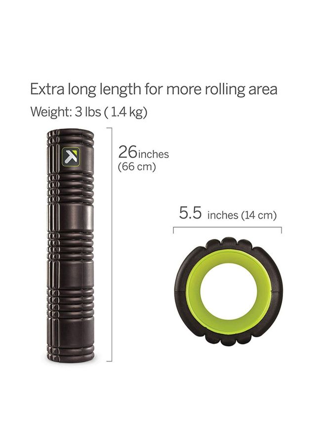 TRIGGERPOINT PERFORMANCE THERAPY GRID Patented Multi-Density Foam Massage Roller Exercise, Deep Tissue&Muscle Recovery Relieves Muscle Pain & Tightness, Improves Mobility & Circulation (26"), Black - Image 2