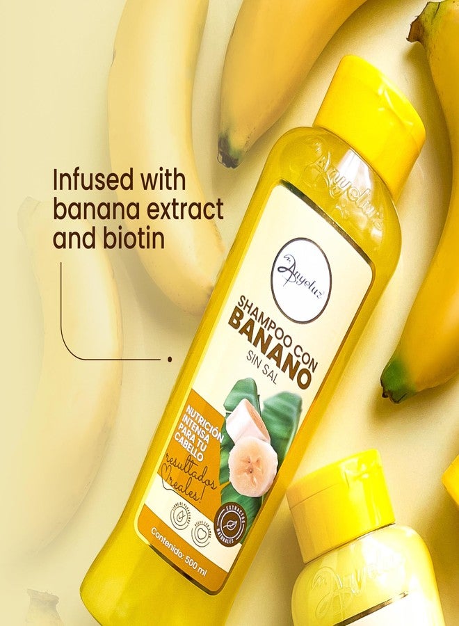 Anyeluz Banana Shampoo - Nourishing Formula with Biotin and Keratin for Fragile and Damaged Hair - Image 4