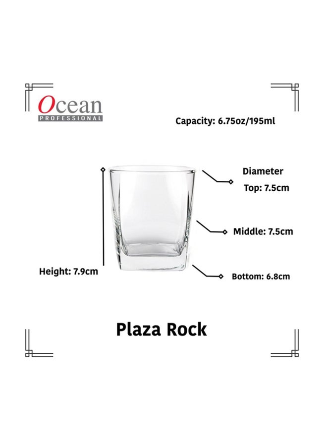OCEAN 6-Piece Plaza Rock Glass Set, 195ml - Image 4
