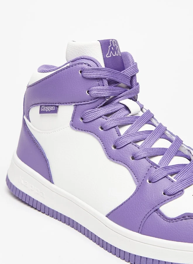 كابا Women's Panelled High Top Lace-Up Low Top Sneakers